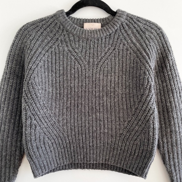 Sunday Best Cropped Sweater (Grey) - Picture 2 of 9